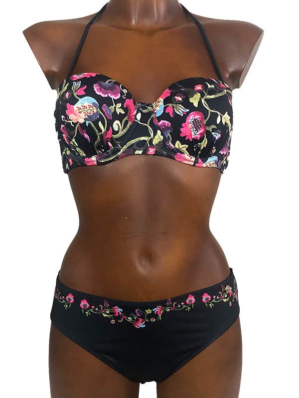 Bikini fascia fiori - COPPA C - PROMISE - ART. S1351