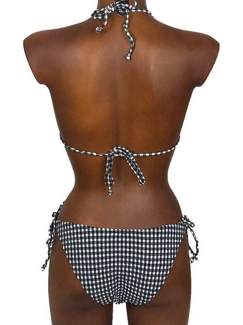 Bikini triangolo quadretti - PROMISE - ART. S7680