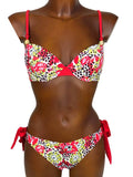 Bikini push-up fiori/maculato - PROMISE - ART. 9070