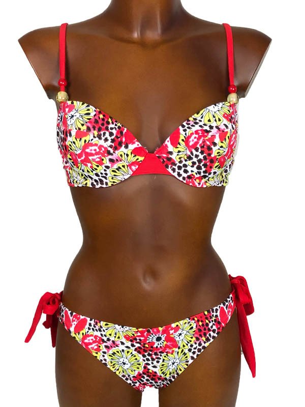 Bikini push-up fiori/maculato - PROMISE - ART. 9070