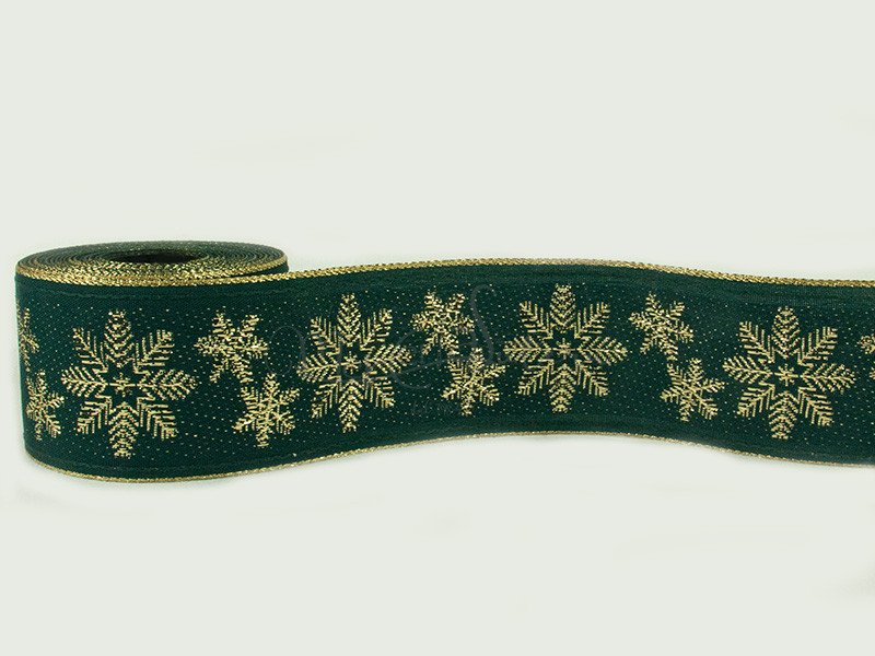 Nastro tirolese natalizio stelle oro