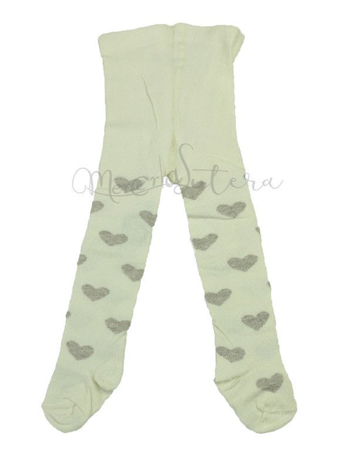 Collant caldo cotone neonato - cuori - LOLLICO