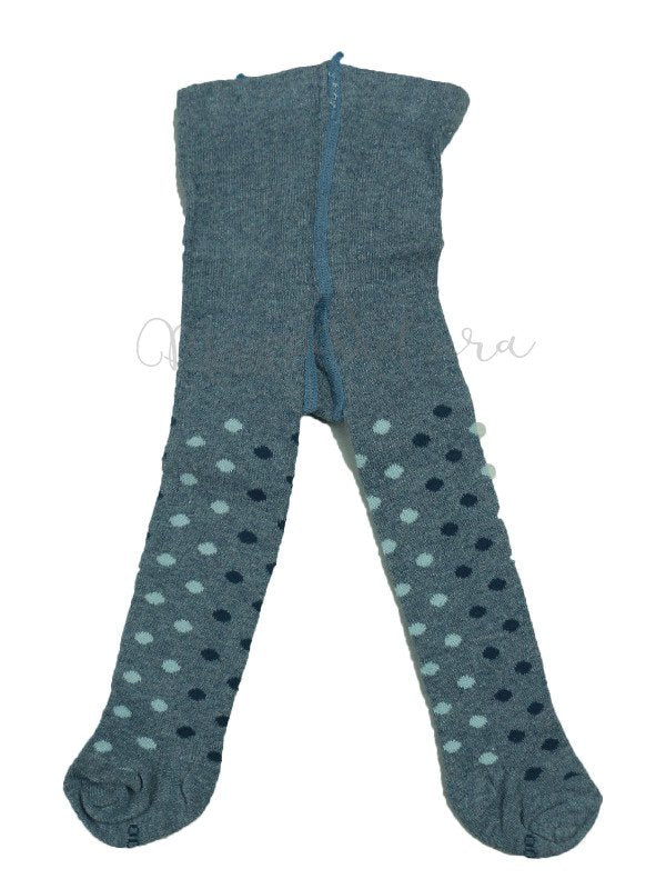 Collant neonato caldo cotone pois bicolore - LOLLICò