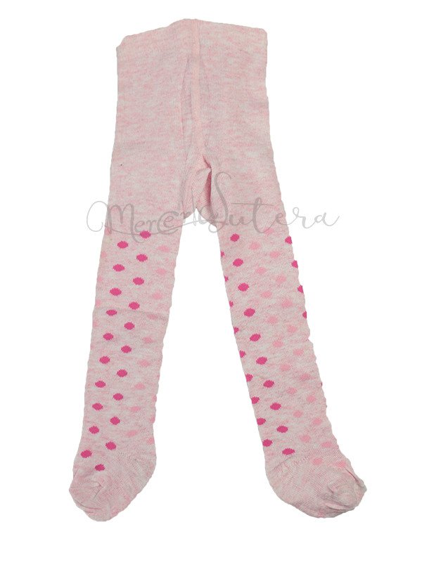 Collant neonato caldo cotone pois bicolore - LOLLICò