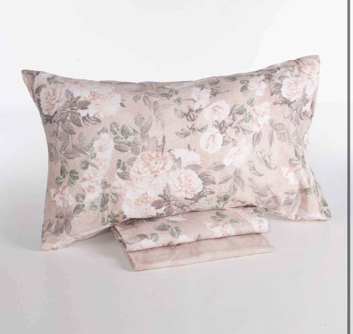 Completo letto matrimoniale in flanella - GALATEA - Maè by ViaRoma,60