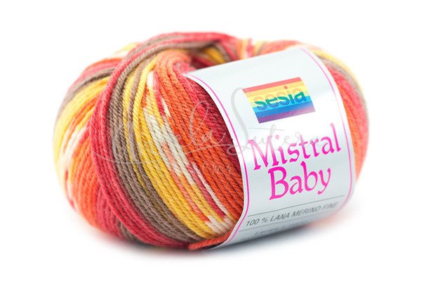Filato pura lana Mistral Baby - Sesia