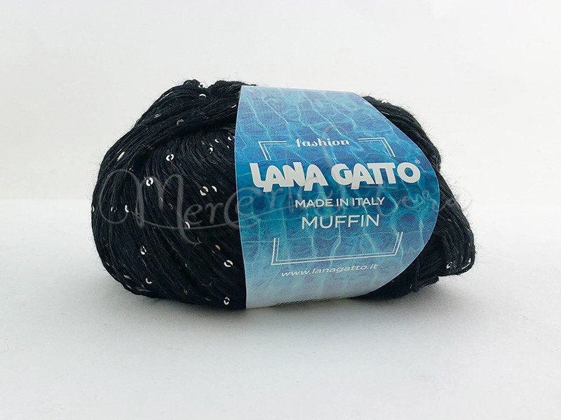 Filato cotone paillettes - Muffin - Lana Gatto