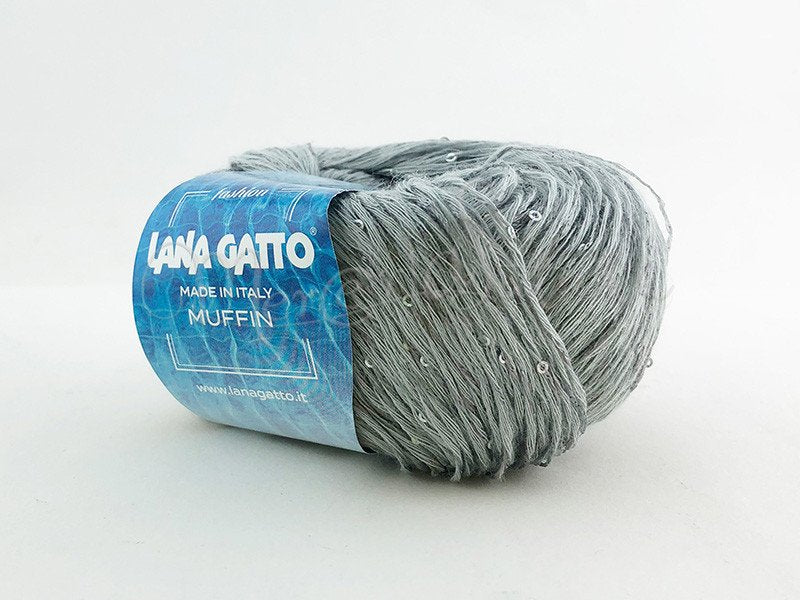 Filato cotone paillettes - Muffin - Lana Gatto