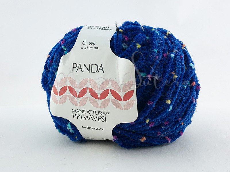 Filato ciniglia pois - Panda - Manifattura Primavesi