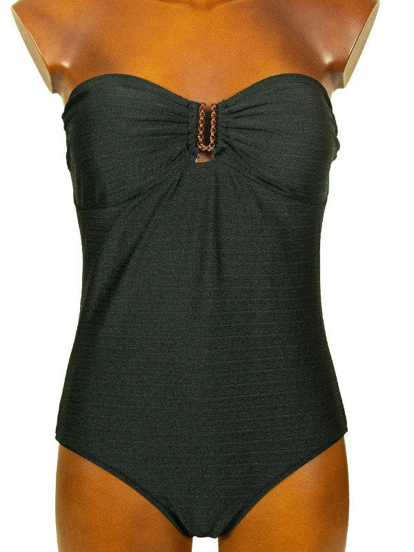 Costume intero fascia satinato - Accadueo