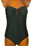 Costume intero fascia satinato - Accadueo