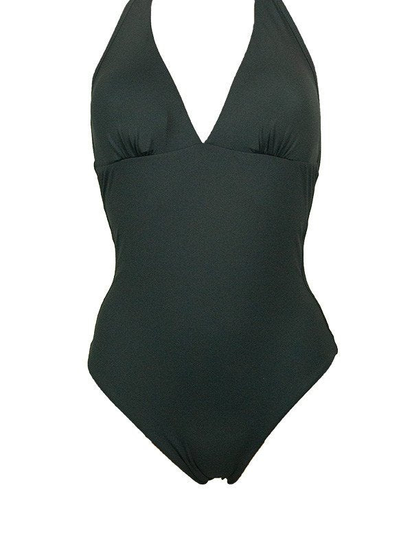Costume intero double-face - scollo a V - Linea Mare Blu