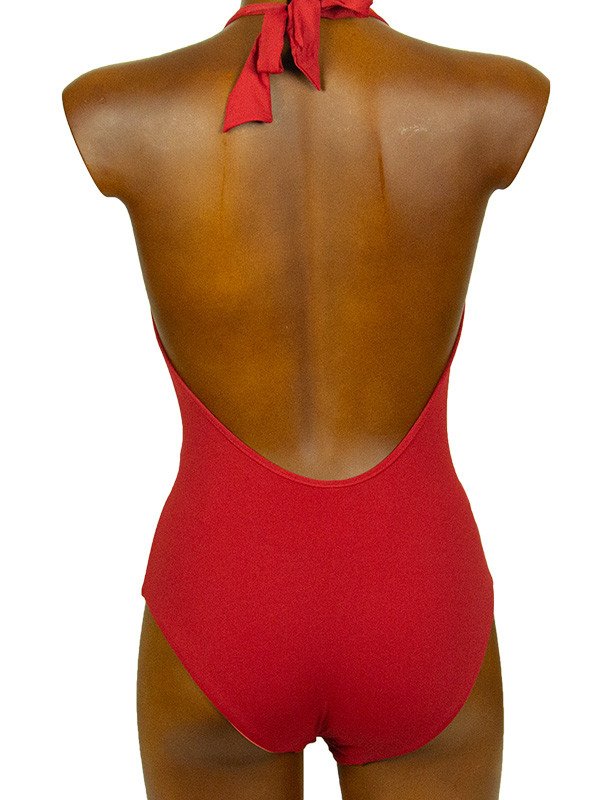 Costume intero double-face - scollo a V - Linea Mare Blu