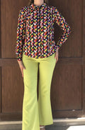 Camicia donna stampa multicolor