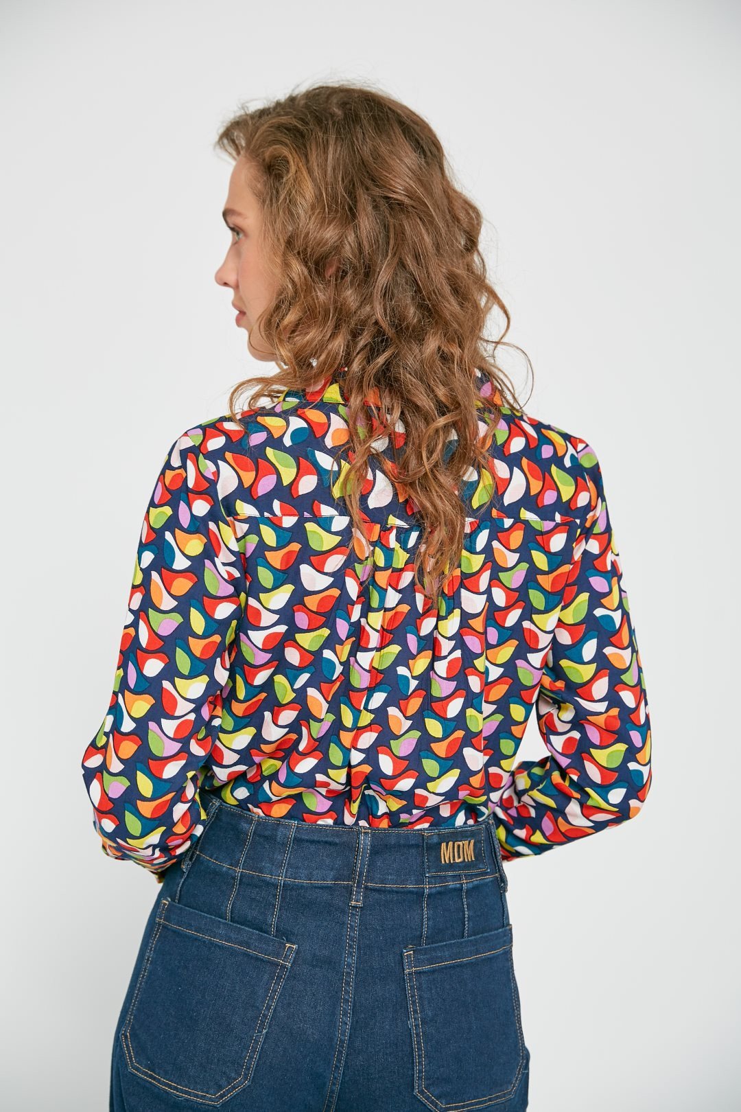 Camicia donna stampa multicolor