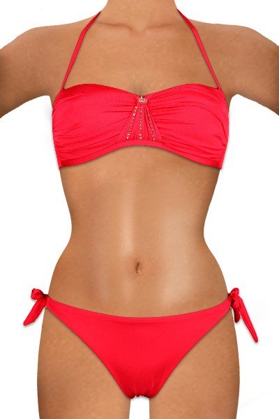 Bikini Fascia con strass coppa C - JOLIDON