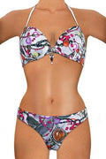 Bikini coppe rigide con perle - coppa C/E