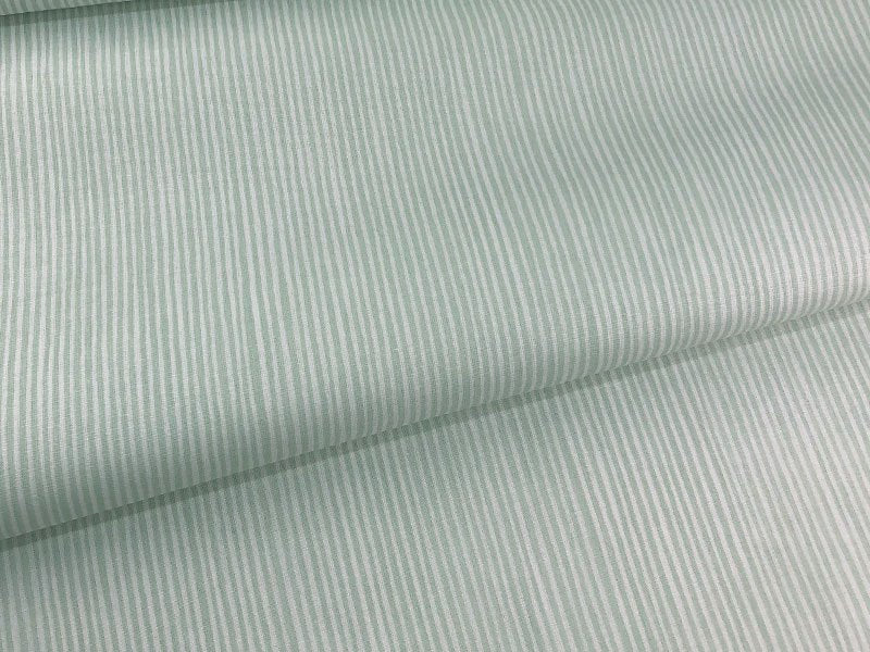 Tessuto in cotone pois e righe