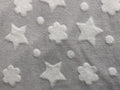 Tessuto baby in pile coral Luna/stelle e pois