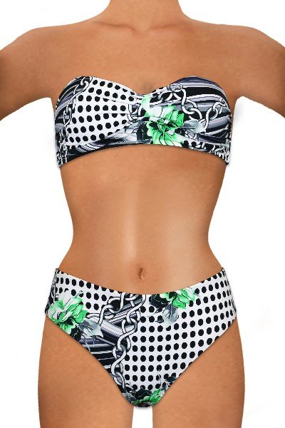 Bikini fascia fantasia coppa C - Giada Marina