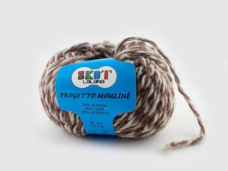 Filato lana e alpaca mélange - Progetto moulinè - Skot Filati