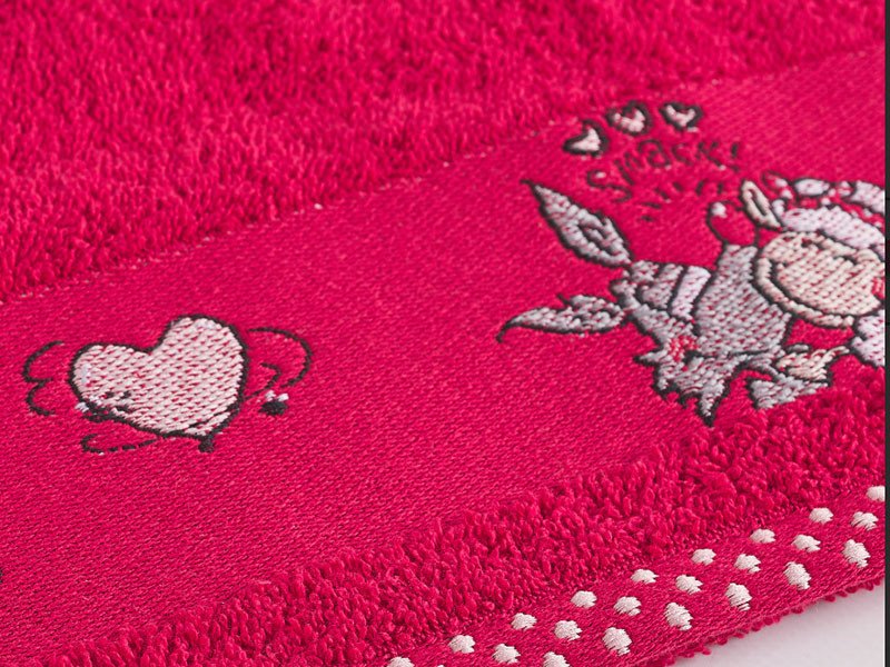 Coppia spugna 1+1 balza ricamo - Happy People - Maè by ViaRoma,60