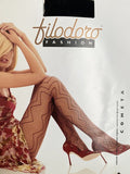 Collant rete con zig zag - Filodoro - Cometa