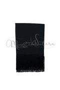 Stola Basic con Frangia Nero