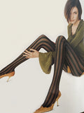 Collant donna righe verticali - Look - Omsa