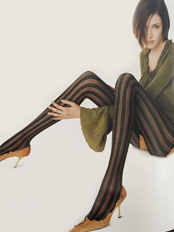 Collant donna righe verticali - Look - Omsa