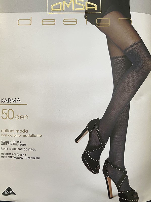 Collant donna finta parigina - Karma - OMSA