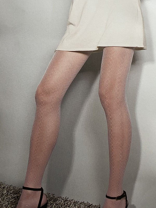 Collant donna microrete treccina - J019 - LEVANTE