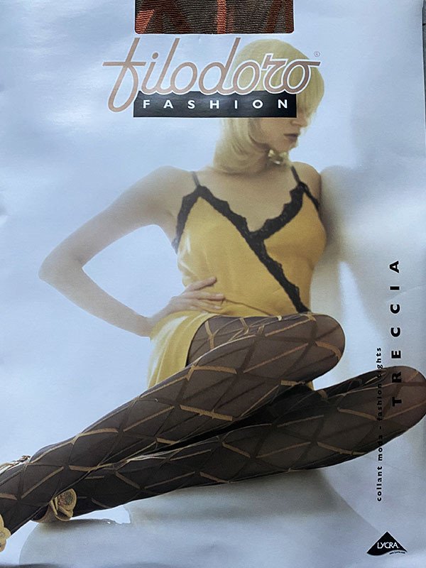 Collant donna treccia bicolore - Filodoro