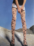 Collant donna Flower bicolore - DIRK - TRASPARENZE