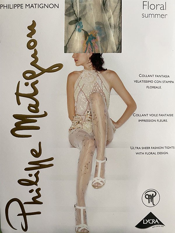 Collant donna floral summer - Philippe Matignon