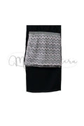 Stola con bordura pizzo lurex