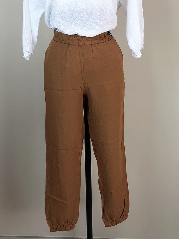 Pantalone donna con elastico alla caviglia - Diva's - PT313