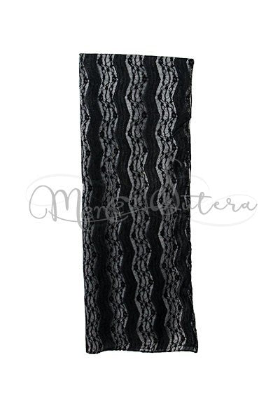 Stola doppia foglia con pizzo