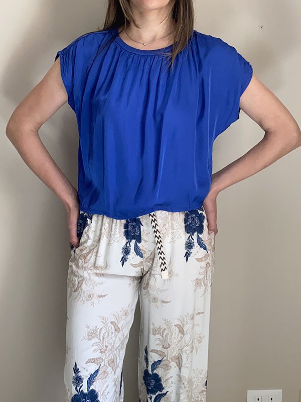 Blusa bottoncini in viscosa - North Pole