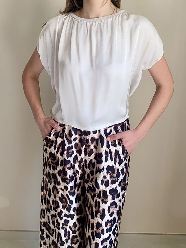 Blusa bottoncini in viscosa - North Pole