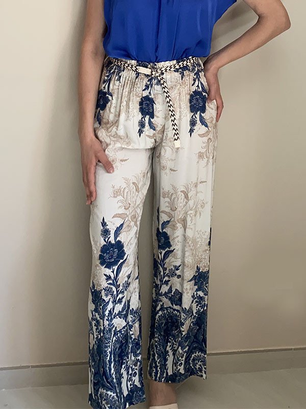 Pantalone ramage e fiori - North Pole