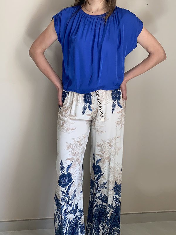 Pantalone ramage e fiori - North Pole