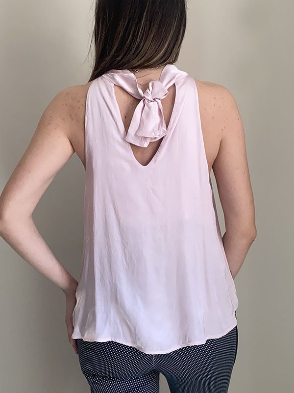 Blusa fiocco in misto seta - North Pole