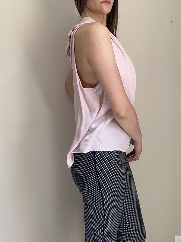 Blusa fiocco in misto seta - North Pole