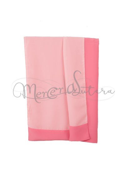 Stola basic bicolore Salmone/Corallo
