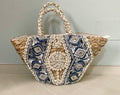 Borsa mare coffa con ricami