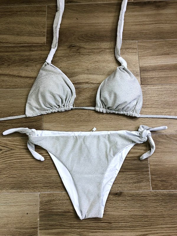 Bikini triangolo lurex - ACCADUEO