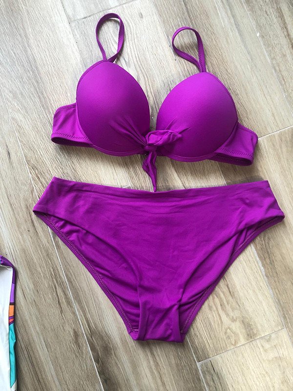 Bikini coppa tinta unica - Accadueo