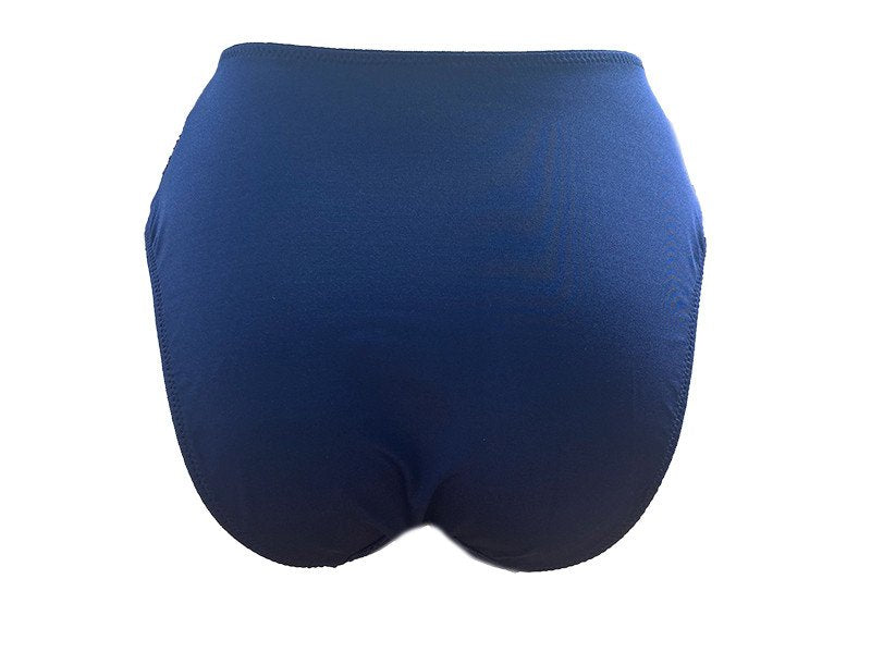 Slip in raso con pizzo - Vita alta - Evelyn - Damasco