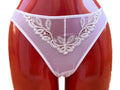 Slip sposa con pizzo macramé su tulle - Evelyn - Tentaction